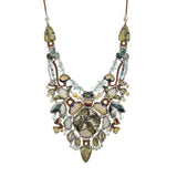 Neptune's Garden Set, Glass Big Necklace, Seaweed