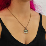 Neptune's Garden Set, Glass Necklace, Kombu