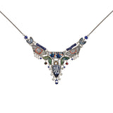 Blue Domes Set, Casual Glass Necklace, Delphi