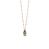 Winter Warmth Set,Delicate Pendant Necklace, Clay