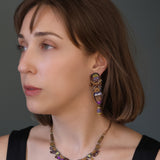 Winter Warmth Set,Beaded Necklace, Barro