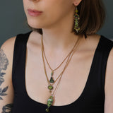 Forest Reflection Set,Layered Pendant Necklace, Kaiso