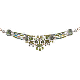 Forest Reflection Set,Glass choker Necklace, Sargazo