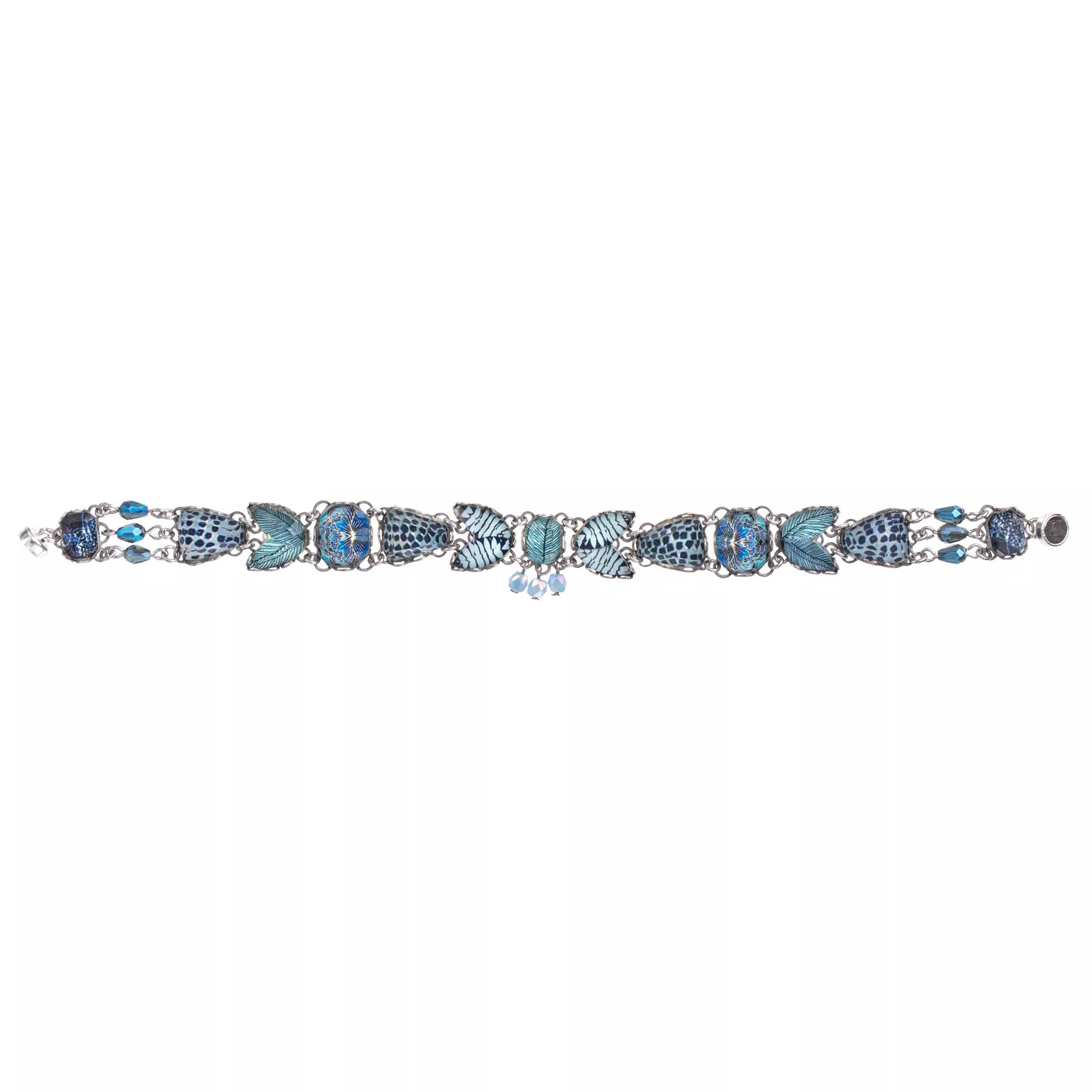 Blue Glassy Bracelet Deep Sea Set, Varuna