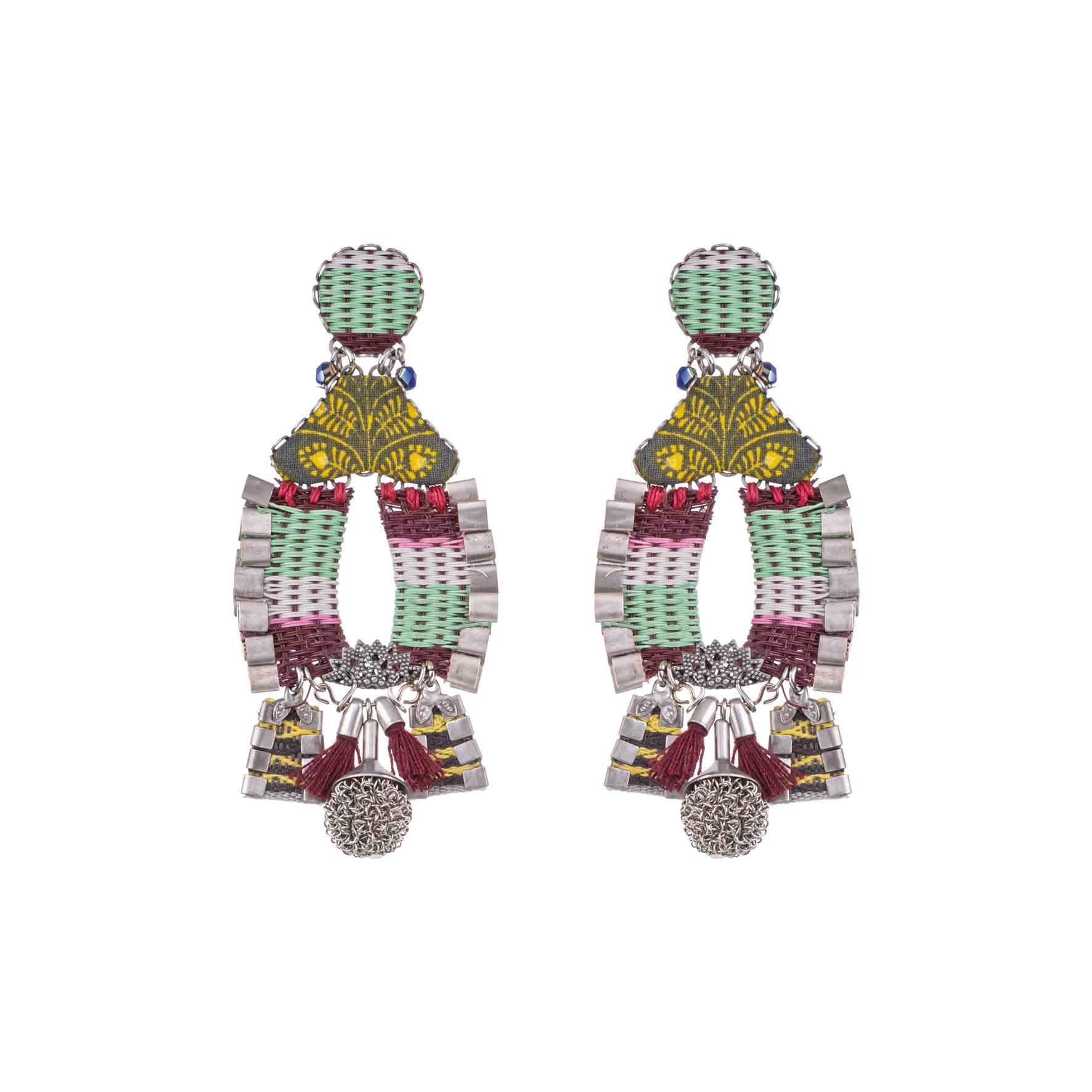 Woven Big Earrings Wild Spirit Set, Verano