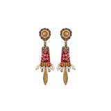 Gold Small  Earrings Queen of Sheba Set, Felicia