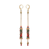 Gold Dangling Earrings Queen of Sheba Set, Honeyrose