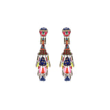 African Dance Set, Longboho Earrings, Hologram