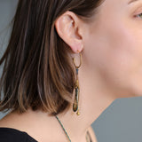 Prism Set,Long Hoop Earring, Vine