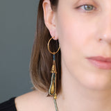 Prism Set,Long Hoop Earring, Vine