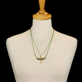 Green Delicate Necklaces Queen of Sheba Set, Aurelia