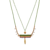 Green Delicate Necklaces Queen of Sheba Set, Aurelia