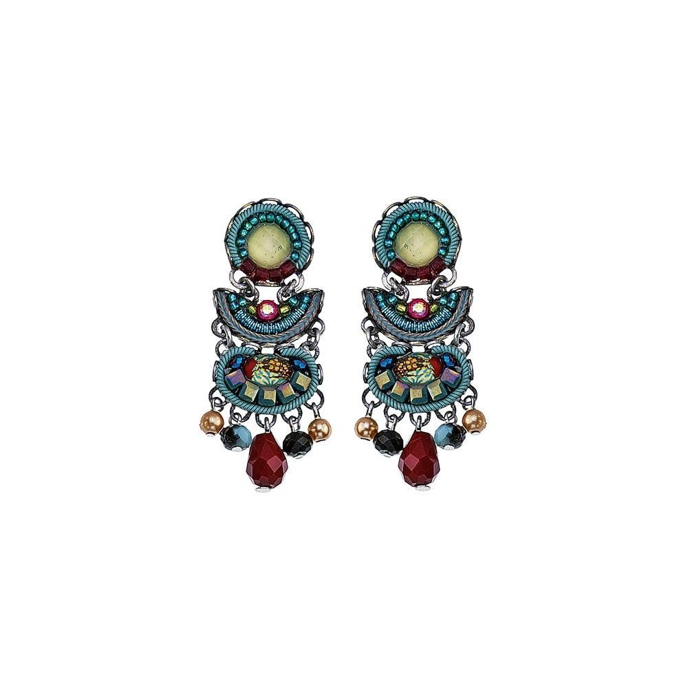 Turquoise Crown, Ritva Earrings-0