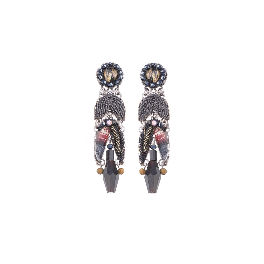 Moon Jet, Krissa Earrings-0