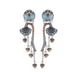 Blue Velvet, Kilimangaro Earrings-0