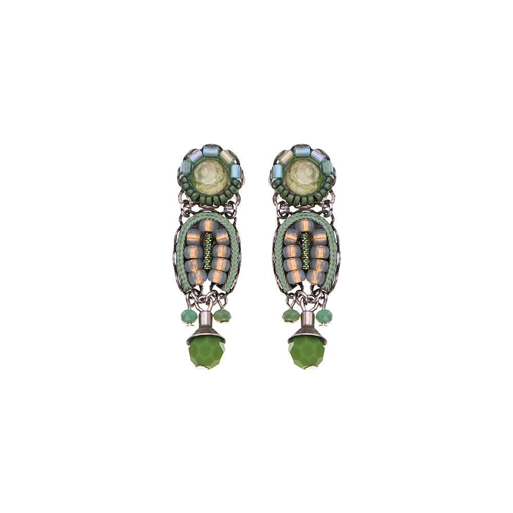 Green Moonlight, Anise Earrings-0