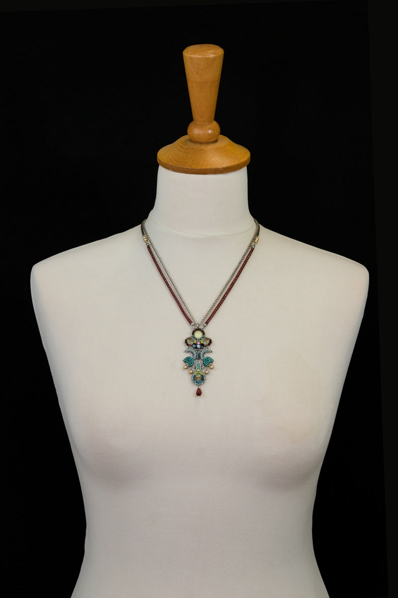 Turquoise Crown, Zoe Necklace-3480