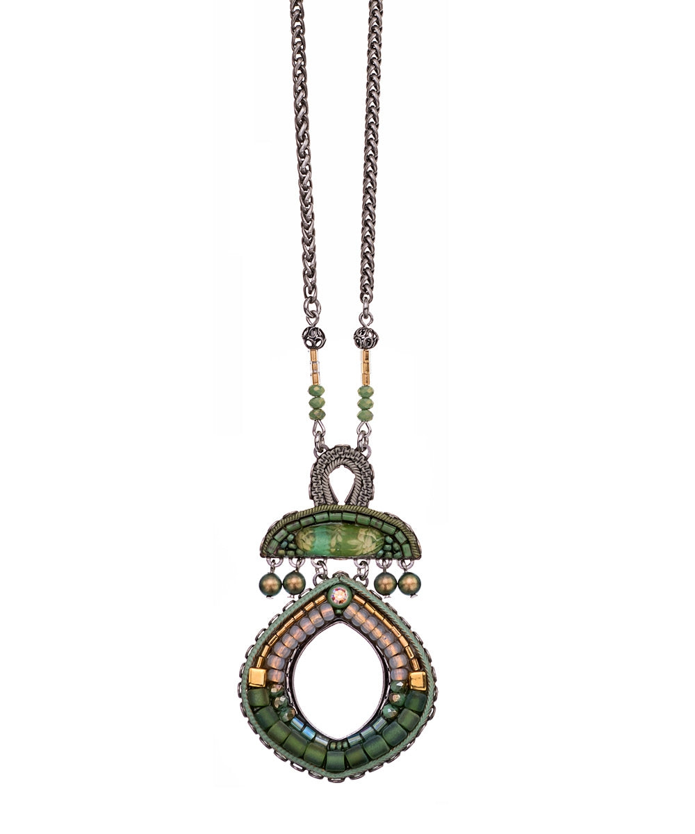 Green Moonlight, Louisa Necklace -0