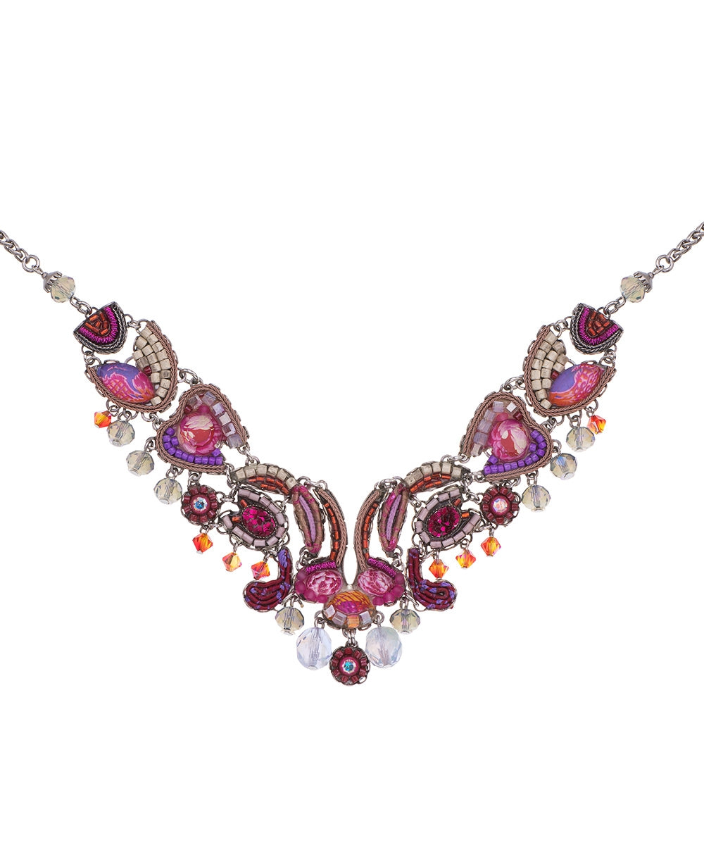 Deep Fuchsia, Pasly Necklace -0