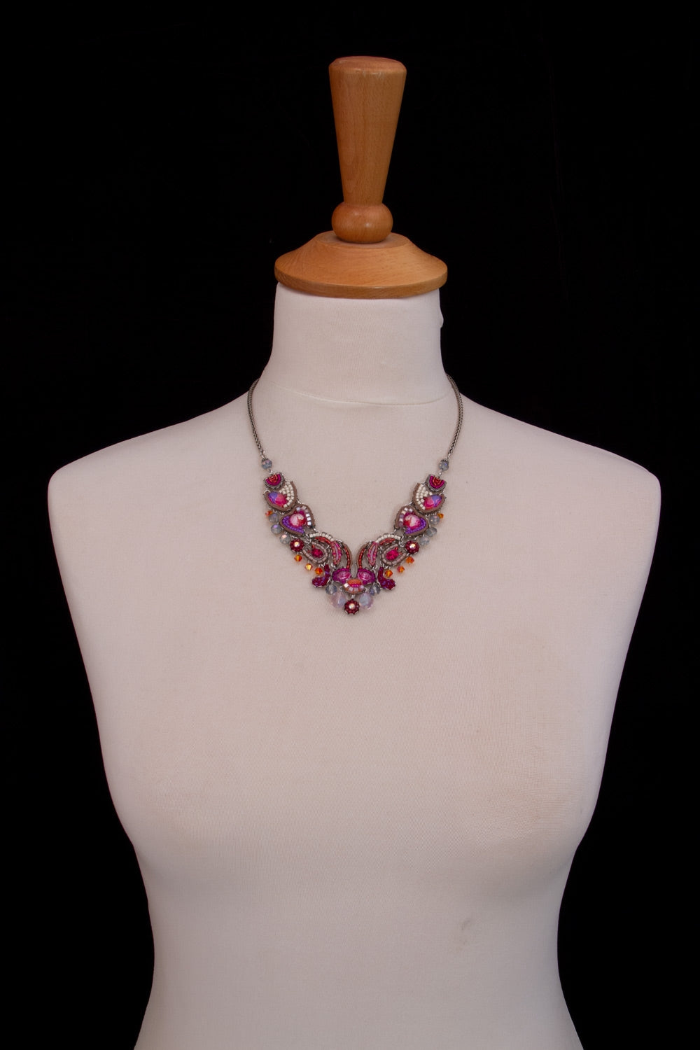 Deep Fuchsia, Pasly Necklace -5142