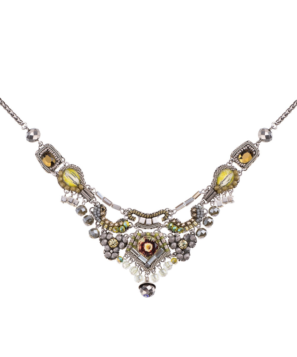 Grey Sparkle, Hannah Necklace-0