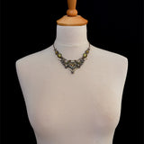 Grey Sparkle, Hannah Necklace-5204