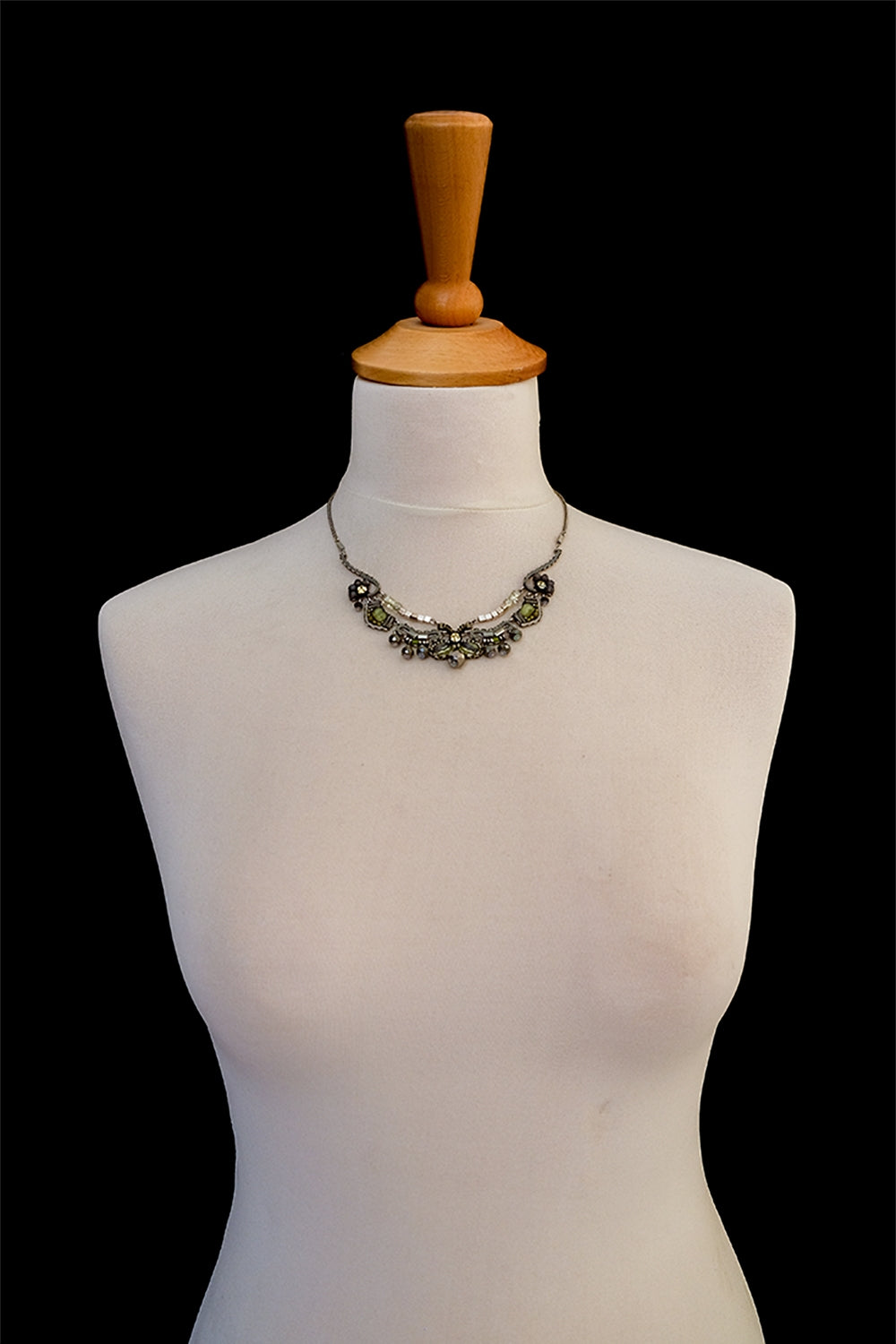 Grey Sparkle, Lilian Necklace-5206