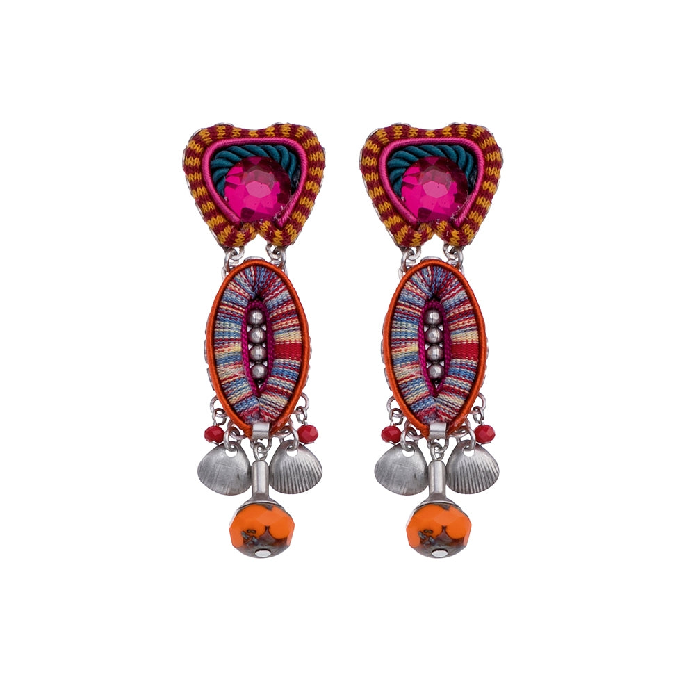 Crimson Voyage, Amanda Earrings-0