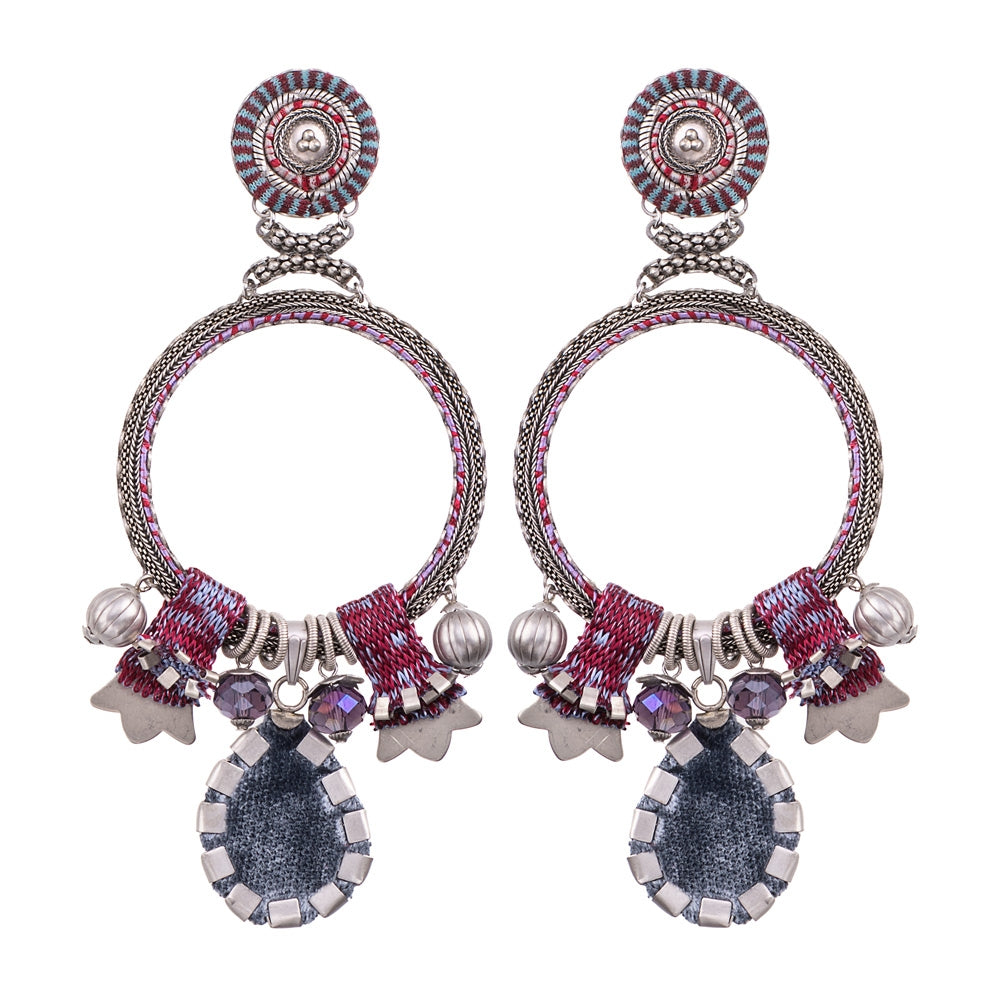 Deep Purple, Anna Earrings-0