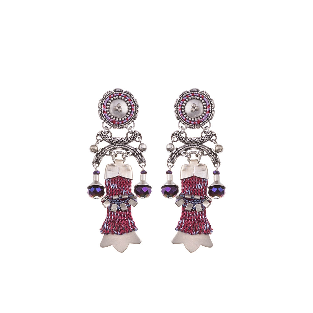 Deep Purple, Ruby Earrings-0