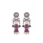 Deep Purple, Ruby Earrings-0