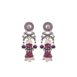 Deep Purple, Ruby Earrings-0