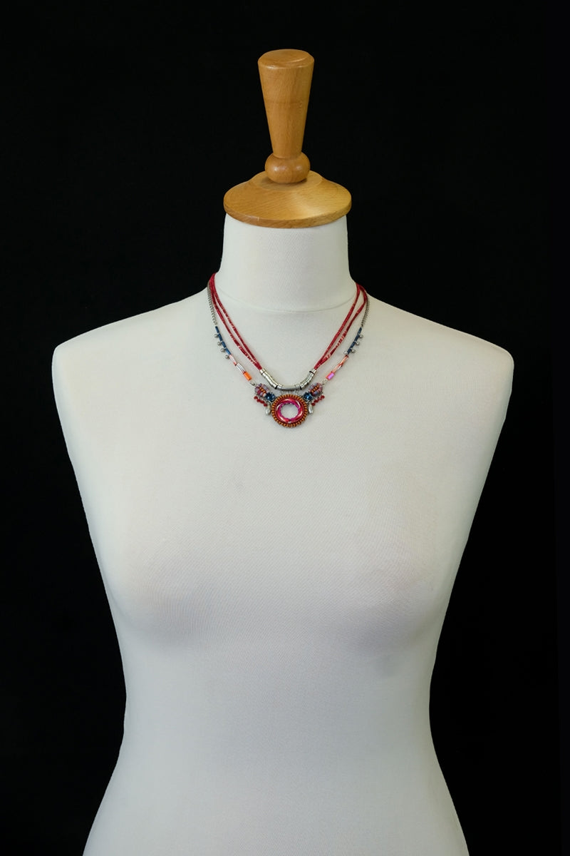 Crimson Voyage, Adrian Necklace-3015