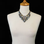 Sapphire Waves, Ethereal Necklace-4555