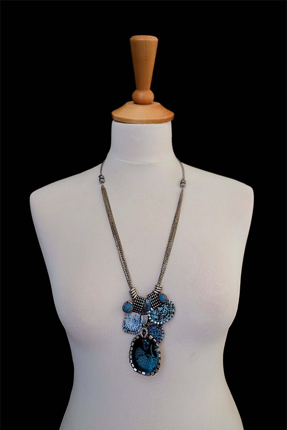 Blue Space, Willow Necklace-5223