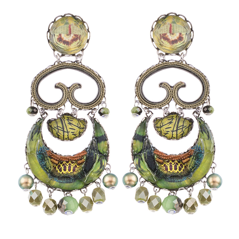 Green Meadow, Juniper Earrings-0